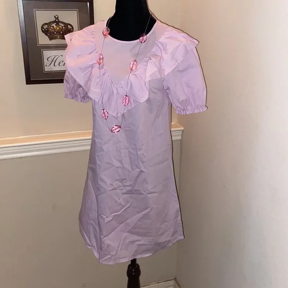 h&m flounced cotton dress H&M
